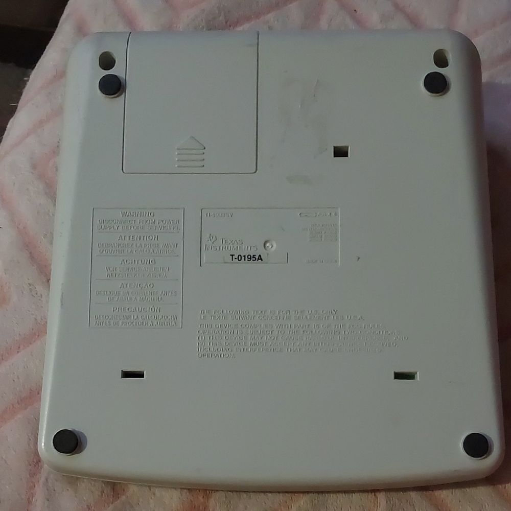 Texas Instruments TI-5033 SV Calculator - White and Black - Picture 2 of 2